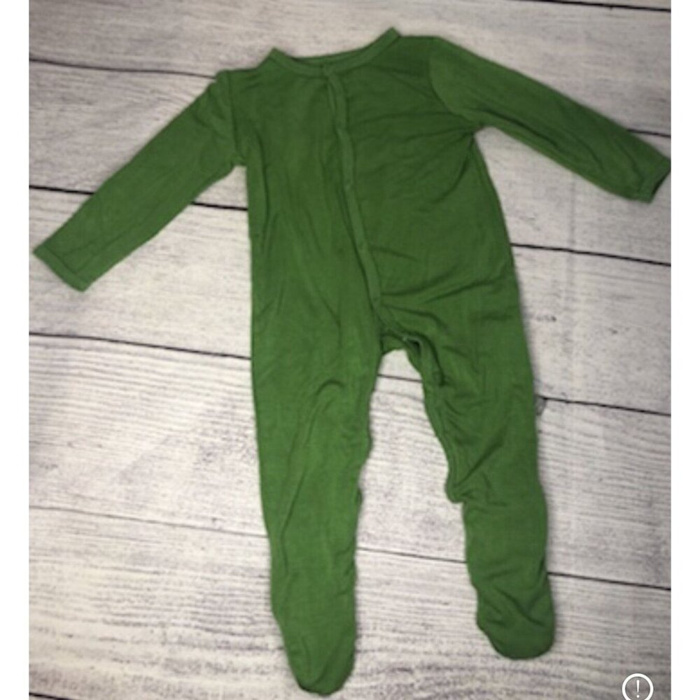 Kyte Baby Size 3-6 M Footie In Hunter Green Bamboo Footed Sleeper